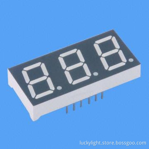 White Color 7 Segment LED Common Cathode or Common Anode Display, RoHS Mark